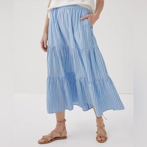 NWOT Sunset Light Gauze Tiered Skirt